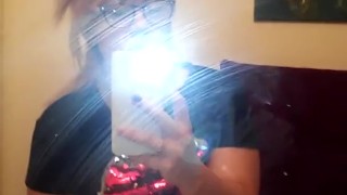 Mirror mirror on the wall come watch me cumming