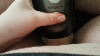 Gay Chubby Teen Uses Tenga Flip Hole