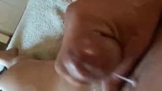 Masturbating with a cumshot