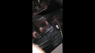 TOOK A PISS IN THE CAR