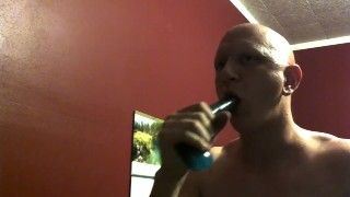 piggy blowjob practice with toy 9/4/18