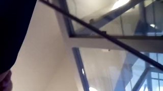 public blowjob and fucking in a corridor