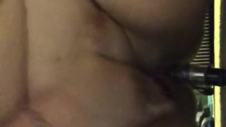 Bbw bounces on toy