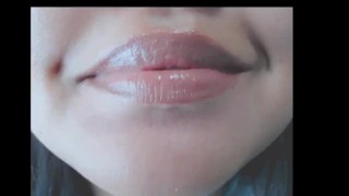Mouth + Lip gloss application