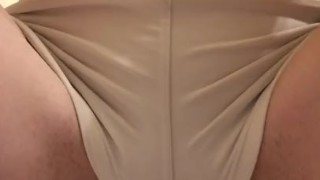 Wetting my white bathing suit