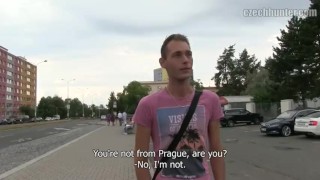  CZECH HUNTER 370 - Lost Stranger Gets Help Finding His Way Into Dude's Smooth Asshole
