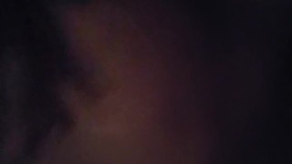 Skinny ebony breast play