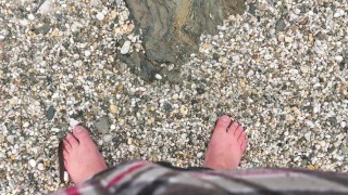 toes in the sea