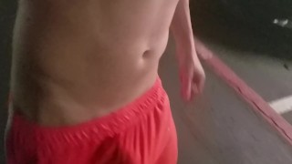 walking down the street