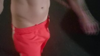 walking down the street