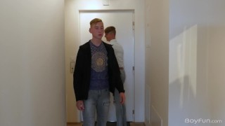 Young Stud Landlord Shows New Tennant His Place And His Cock