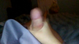 Submissive trap jerking off in dress