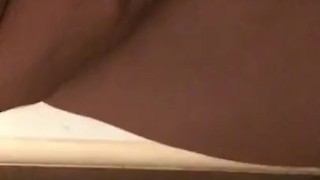 Horny Goth girl stripping and playing with herself