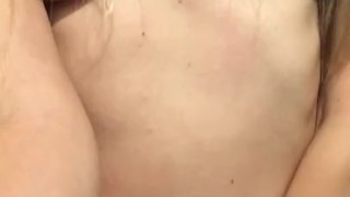 Sexy Milf sneaking away to show her titties