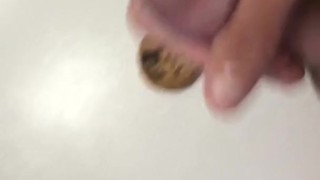 Portuguese Canadian Boy Cum on and Eat Cookie