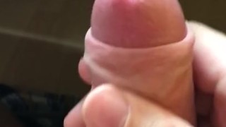 Cumming Hard, Young Male Milks His Boner