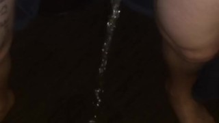 Wetting my dirty underwear