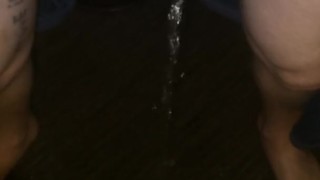 Wetting my dirty underwear