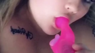 Toy sucking tease