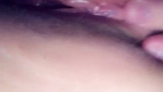 Wet pussy clit rubbing