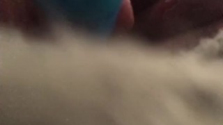 YOUNG EBONY MAKES HIS ASS CREAM WITH GF’s RABBIT [SOLO ANAL PLAY]