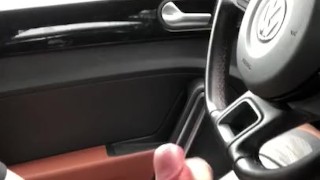 Jerking off in my car