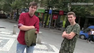  CZECH HUNTER 371 - Straight Friends Dared To Suck & Fuck Each Other For Some Good Money