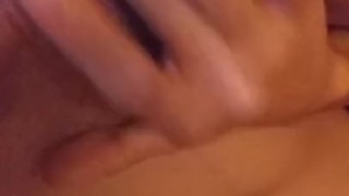 Rubbing big clit