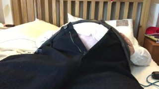 human balloon bed clip in a suit