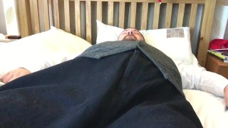 human balloon bed clip in a suit