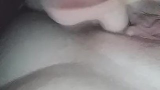 Masturbating with mini dildo