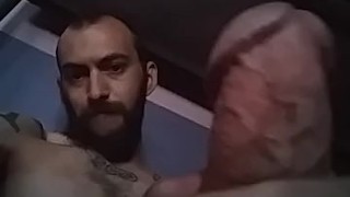 Stroking My Huge Cock Until I Cum