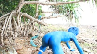 Real Pokemon Boy / Body Paint / 19 Years Old Extreme Fetish Cosplay #2