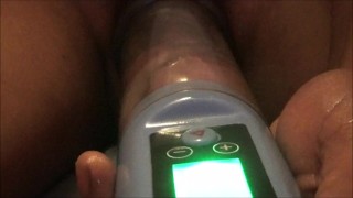 Black cock pumping and pissing