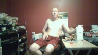 piggy eating cookies and milk 9/15/18