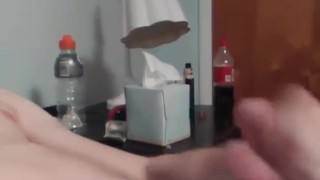 Petite boy with nice ass spreads his ass and cums