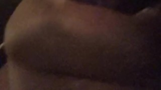 Ebony Teen Strokes Cock In Bedroom