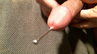 close-up deep sounding and throbbing cum