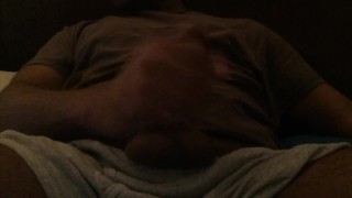 Latino Teen Stroke Session with Huge Load