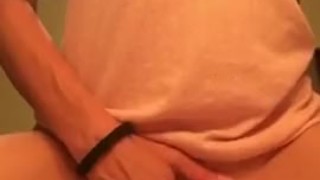 STRONG ORGASM WHILE RIDING A DILDO