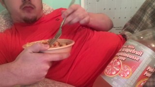 Belly Stuffing! Burping & Gaining Watching Anime Again :P Free Fetish Clip