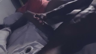 Long Snake Dick stroked before bed. HORNY AS FUCK