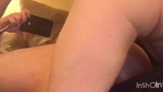 Girlfriend Squirts Multiple Times Fucked By Huge Dildo And Boyfriend.