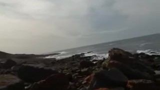 Fiekie masturbating outdoors with cumshot
