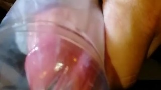 Trying homemade fleshlight v1.0 improvements have to be made!
