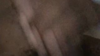 Stroking big black dick