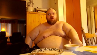 SSBHM Eating corndogs