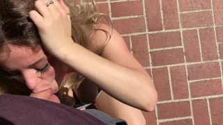 MILF in the yard fucks peeping neighbor - Erin Electra