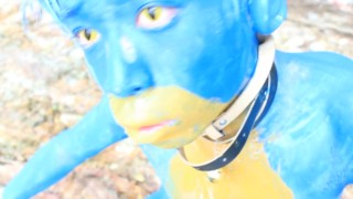 Pokemon Cute Boy / Body Paint / 19 Years Old Extreme Fetish Cosplay #1