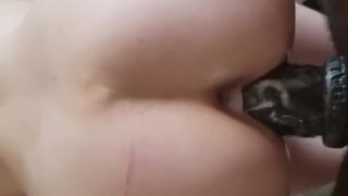 Becky - Cum Covered Hard BBC is Cock Slave to White Girl Pussy - Throbbing